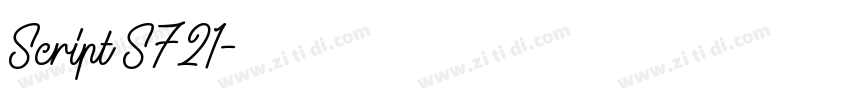 Script S721字体转换